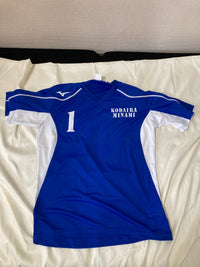 新品 ミズノ プラクティスシャツ 2XL 青 白 サッカー フットサル 練習着