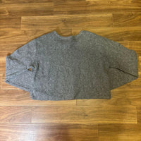 ZABA グレー クロップドニットセーター レディース M 短丈