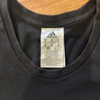 adidas アディダス ロゴ プリント Tシャツ 黒 ストリート O