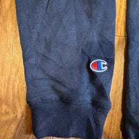 Champion キッズ ネイビー クルーネック トレーナー コットン