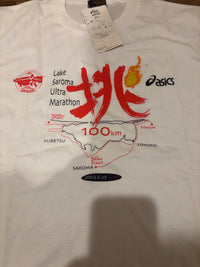 asics アシックス ロンT ホワイト XL サロマ湖ウルトラマラソン 新品