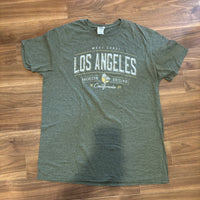 DELTA LOS ANGELES プリント Tシャツ オリーブ L ヤシの木