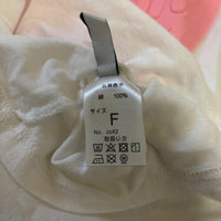 GRL グレイル 長袖Tシャツ ホワイト F 立体ハートプリント オーバーサイズ