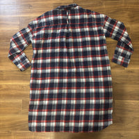 GLOBAL WORK チェック ロングシャツ ワンピース マルチカラー M