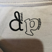DIESEL ディーゼル Tシャツ グレー M モヒカン ネオンロゴ