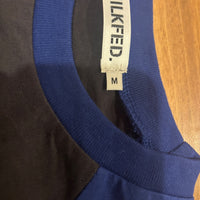MILKFED. ミルクフェド ロンT ネイビー ブルー M チェリーロゴ