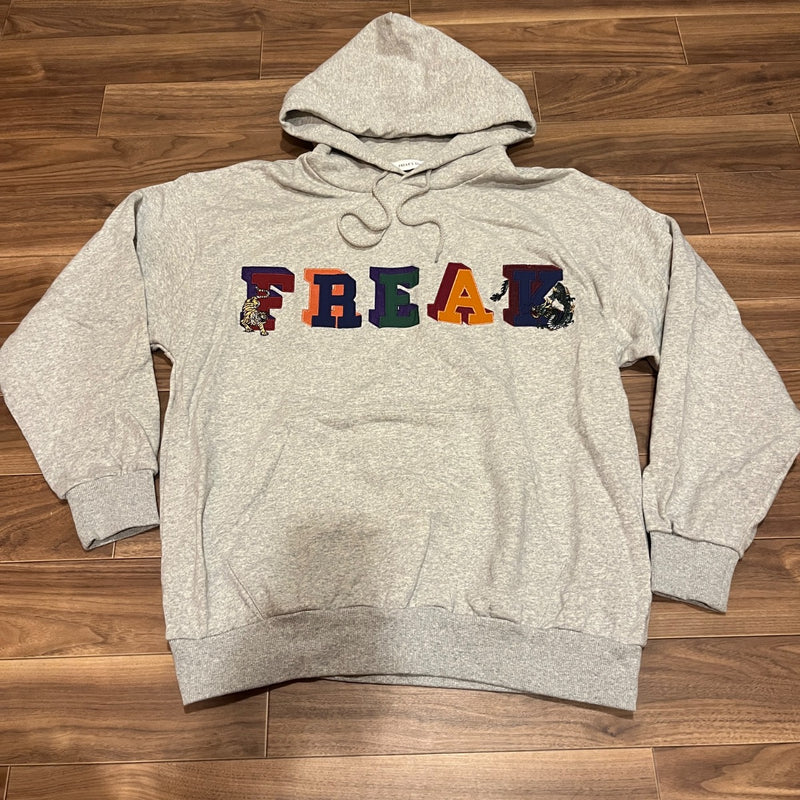 FREAK'S STORE フリークスストア パーカー 虎 龍 刺繍 灰 M
