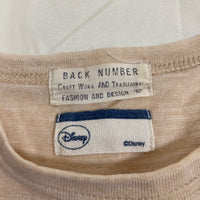 BACK NUMBER Disney Tシャツ ベージュ M ミッキー アロハ