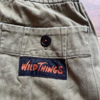 WILD THINGS Kato' クライミングパンツ オリーブ S クロップド