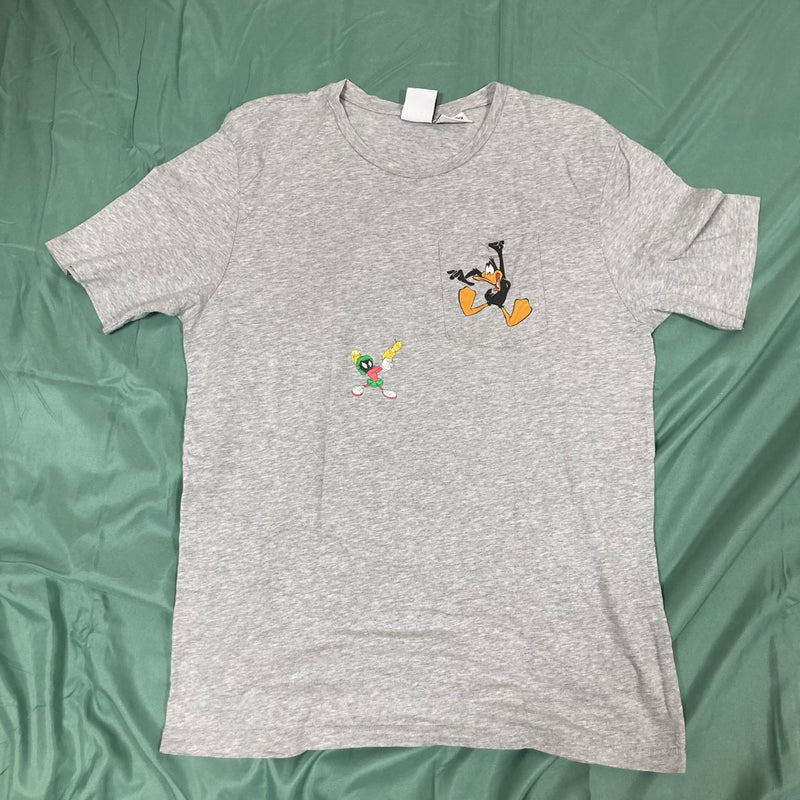 ZARA ルーニーテューンズ Tシャツ グレー XL ダフィーダック