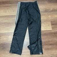 adidas トラックパンツ ブラック XL 万国旗タグ Y2K 裾ジップ
