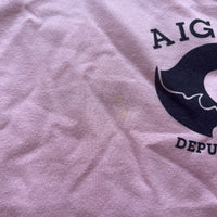AIGLE エーグル 半袖Tシャツ ピンク XS バックプリント 波ロゴ