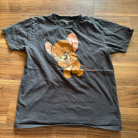 グラニフ トムとジェリー Tシャツ 半袖 ダークグレー M ジェリー プリント
