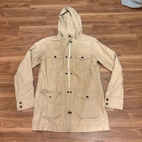 EDDIE BAUER マウンテンパーカー ベージュ S 裏地オレンジ