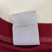 adidas アディダス Tシャツ エンジ XL ゲームシャツ 00s 背番号