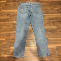 GAP ギャップ デニムパンツ ライトブルー M ガールフレンド ダメージ