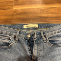 GAP ギャップ デニムパンツ ライトブルー M ガールフレンド ダメージ