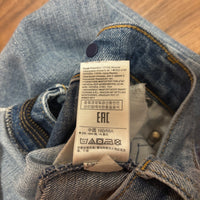 GAP ギャップ デニムパンツ ライトブルー M ガールフレンド ダメージ
