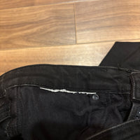 ZARA ザラ デニムパンツ ジーンズ ブラック L テーパード クロップド