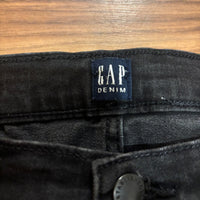 GAP ギャップ デニムパンツ 黒 L トゥルースキニー ストレッチ