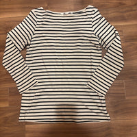 UNIQLO ユニクロ Tシャツ ボーダー ホワイト ブラック L ボートネック