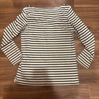 UNIQLO ユニクロ Tシャツ ボーダー ホワイト ブラック L ボートネック