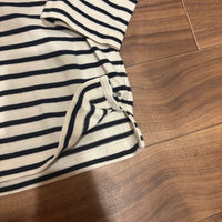 UNIQLO ユニクロ Tシャツ ボーダー ホワイト ブラック L ボートネック