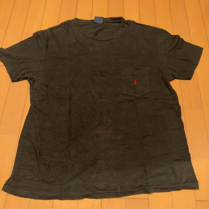Polo Ralph Lauren Tシャツ 黒 L ポケT ワンポイント