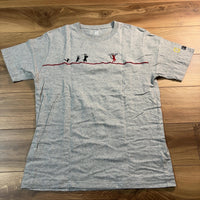 graniph Tシャツ グレー L 動物 刺繍