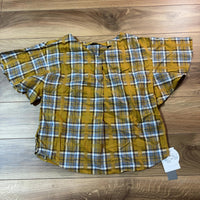 BOU JELOUD 前後2WAYブラウス 黄色 M チェック柄