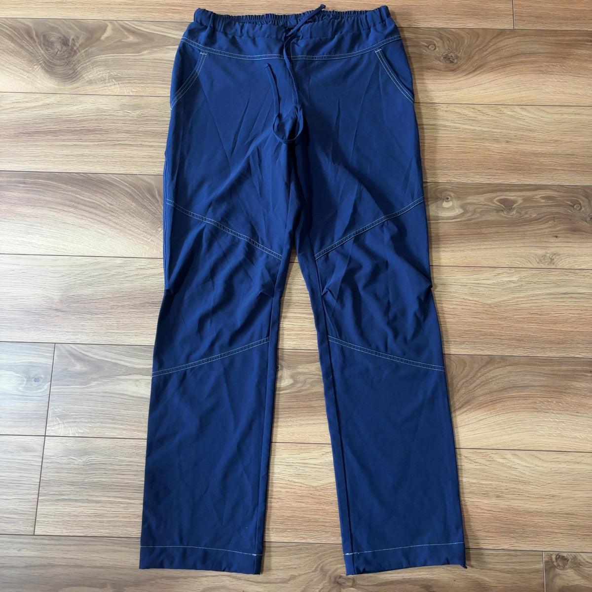 DANSKIN ダンスキン ストレッチ イージーパンツ ネイビー L レディース