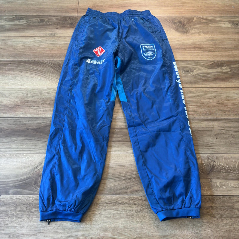 Avanso トラックパンツ ブルー L サッカー 裾ジップ