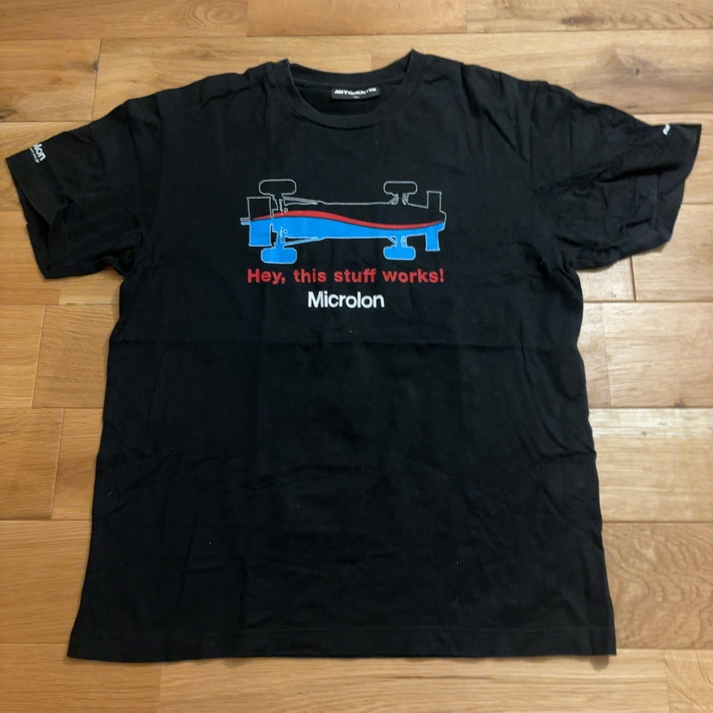 UNIQLO 企業コラボTシャツ Microlon 黒 M マイクロロン