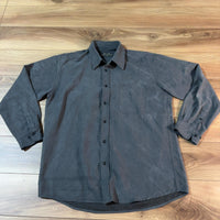 Boonpal & Style フェイクスエード 長袖シャツ グレー L