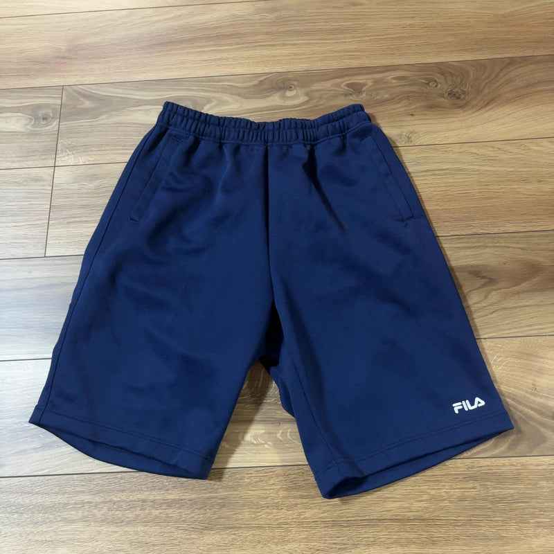 FILA フィラ ジャージ ハーフパンツ ネイビー XL ワンポイントロゴ