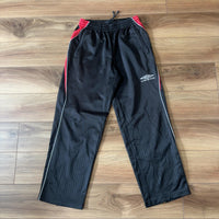 UMBRO トラックパンツ ジャージ 黒 L シャドーストライプ 裾ジップ