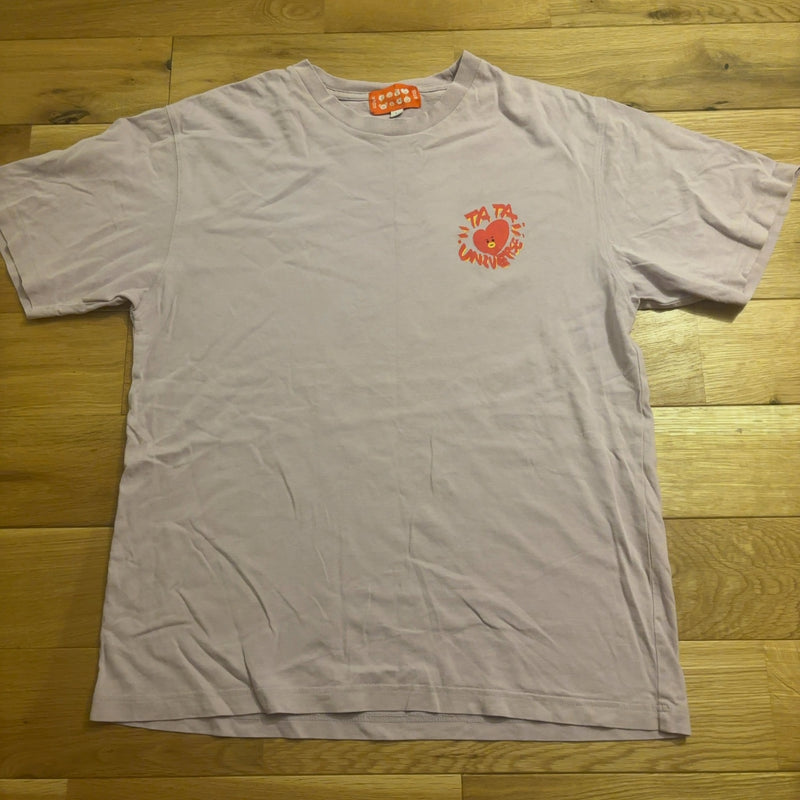 BT21 半袖Tシャツ パープル L TATA UNIVERSE UTOPIA