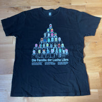 graniph Tシャツ 黒 L ルチャリブレ マスクマン グラフィック