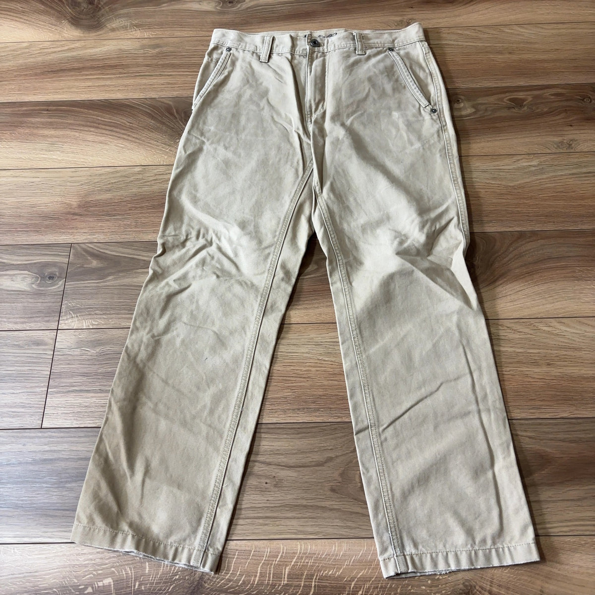 Eddie Bauer ペインターパンツ ベージュ M メンズ 綿100
