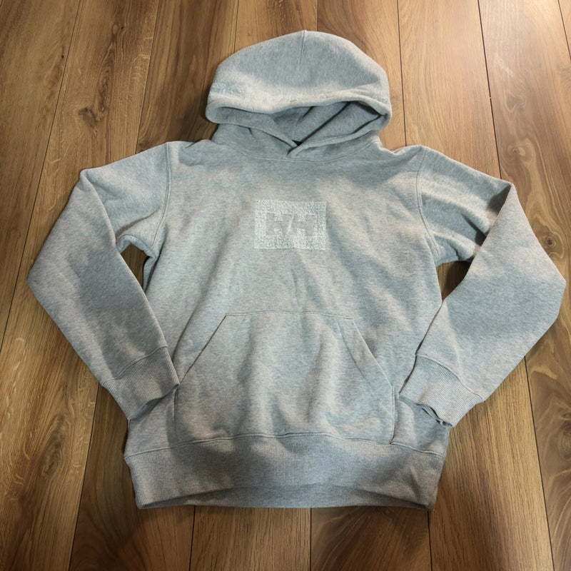 HELLY HANSEN パーカー グレー L フロントロゴ フードロゴ