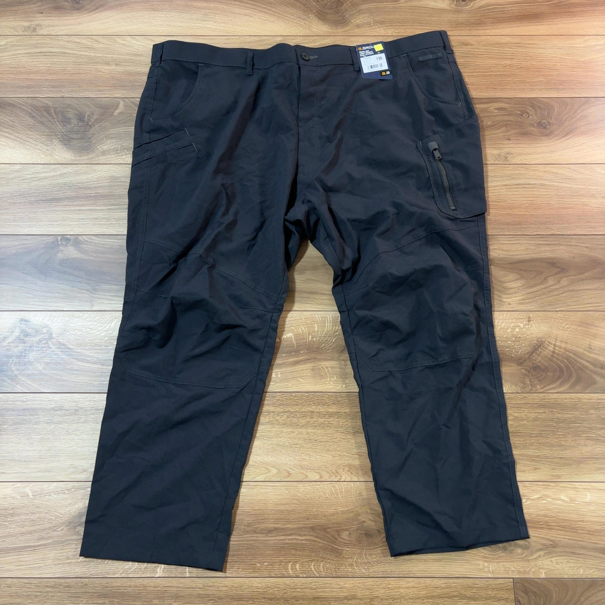 G.GROUND カーゴパンツ ブラック 4XL ウエスト130cm 軽量 速乾