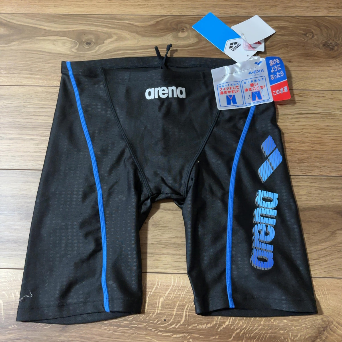 arena アリーナ メンズ フィットネス水着 O XL 黒 青 未使用