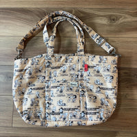 ROOTOTE ピーナッツ 2WAYトートバッグ ベージュ スヌーピー 総柄