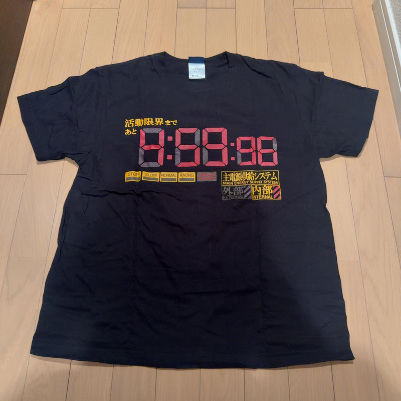 EVANGELION Tシャツ 黒 M 活動限界 アニメ コスパ