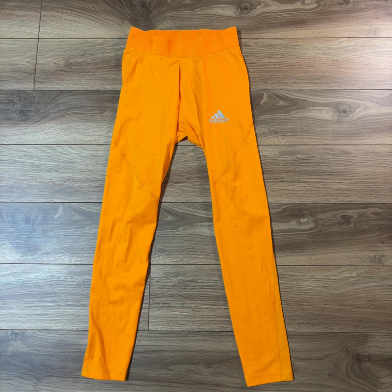 adidas スポーツタイツ オレンジ XL TECHFIT インナー