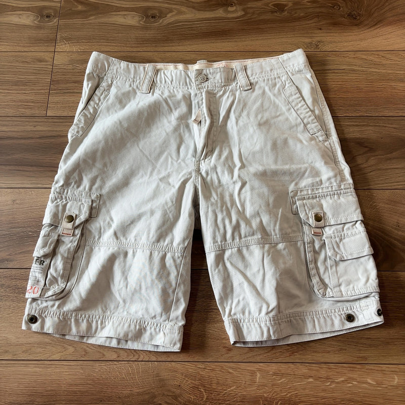 Eddie Bauer カーゴショーツ ベージュ L アウトドア
