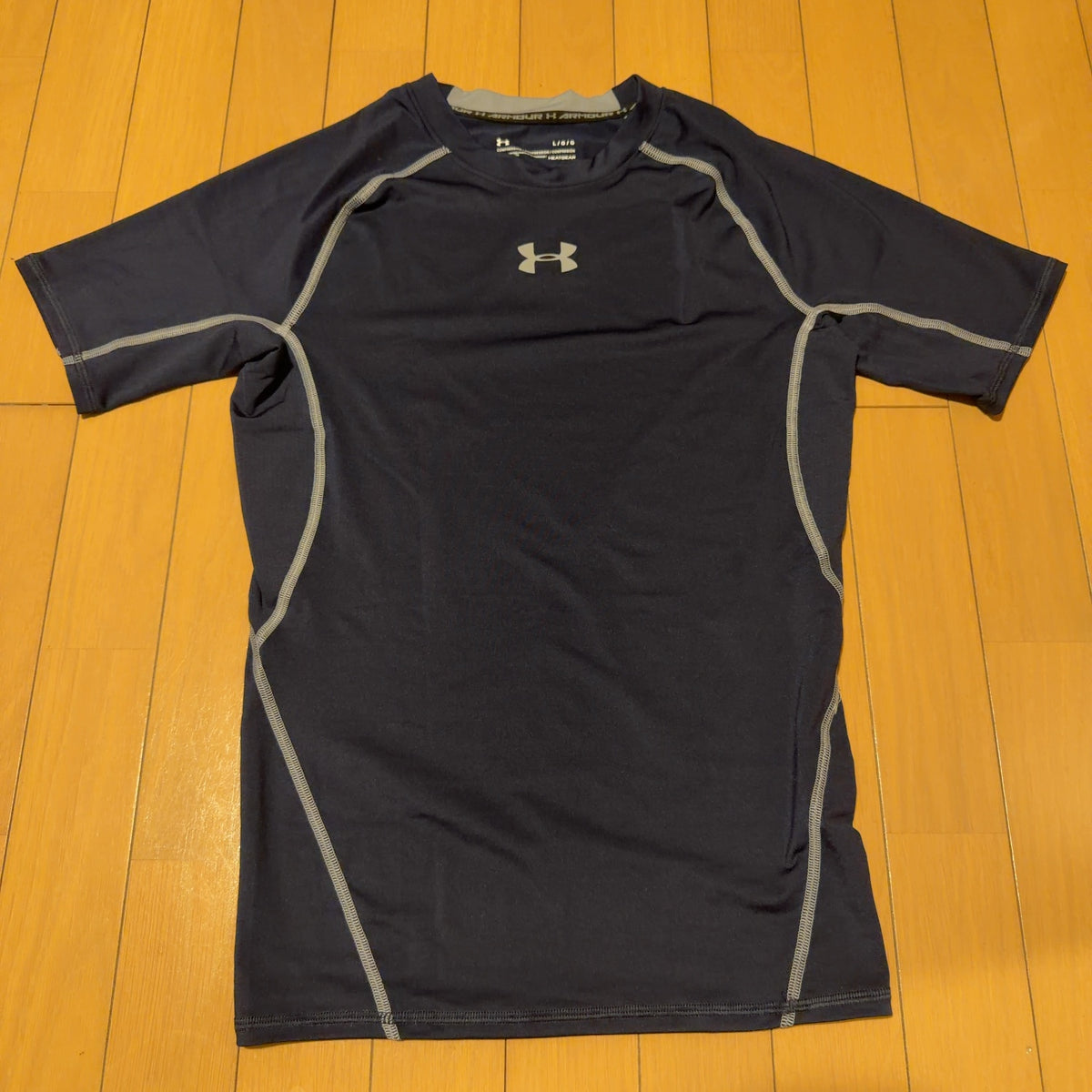 UNDER ARMOUR コンプレッションシャツ ネイビー L ヒートギア