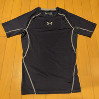 UNDER ARMOUR コンプレッションシャツ ネイビー L ヒートギア