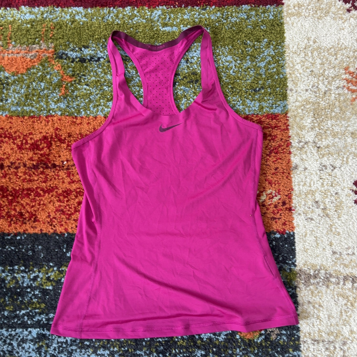 Nike タンクトップ ピンク L NIKE PRO メッシュ
