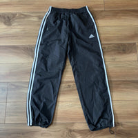 adidas アディダス トラックパンツ 黒 M 3本ライン 裏メッシュ